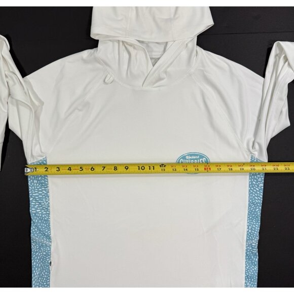Chubbies Mens Sun Hoodie Size Medium White Graphic Pullover UPF Lightweight - Picture 12 of 13